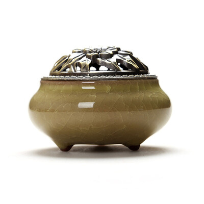 

Siaonvr Colorful Porcelain Incense Burner Ceramic Cone Incense Burner Holder Buddhist