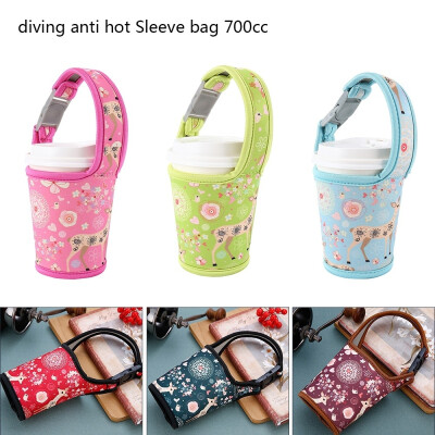 

Portable Warm Tea Cup Bag Cloth Heat Insulation Hand Cup Drink Set Diving Anti Hot Bag