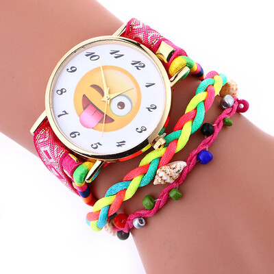 

Fashion Cute Bracelet Watch Women Gifts Student Watch with Hand Braided Watch Wristwatch