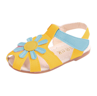 

Toddler Baby Girl Sandals Sunflower Sole Children Princess Sandals Shoes Beach