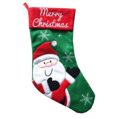 

Toponeto Personalised Luxury Embroidered Xmas Stocking Sack Santa Deluxe Christmas A