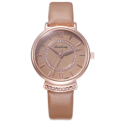 

New personality ladies Roman simple scale casual quartz watch belt female models