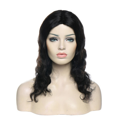 

100 Virgin Human Hair Natural Wave Wigs Brazilian Human Hair Wave Wigs Natural Black Color