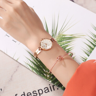 

Lettering Tanabata couple watch meter can men&women students watch steel belt waterproof love couple on the table