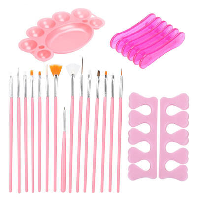 

Greensen Professional Nail Art Pen Brush Set Pen Holder Color Palette Finger Separator Manicure Tool