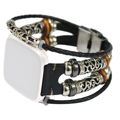 

〖Follure〗Replacement Leather Wristband Band Strap Bracelet For Fitbit VersaVersa Lite