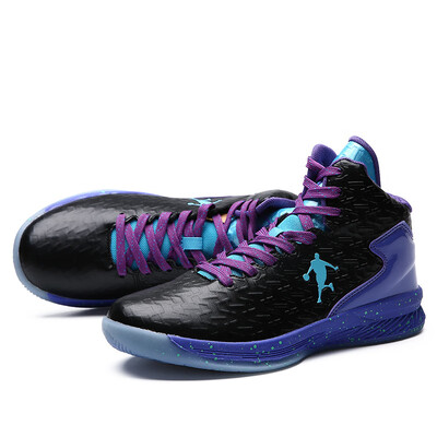 

Basketball shoes mens shock absorption non-slip wear-resistant plus velvet warm couple sports shoes large size boots shoes