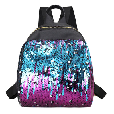 

Preppy Chic Women Sequins Backpack BlingBling Girls School Bag