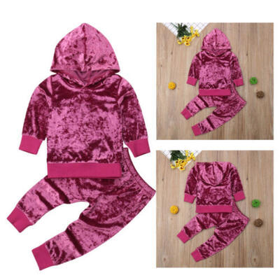 

UK Toddler Baby Girls Winter Outfits Clothes Hoodie TopsPants Legging 2PCS Set