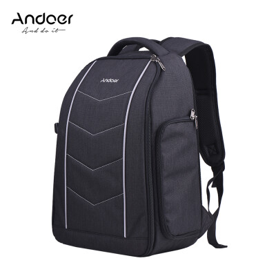 

Andoer Professional 600D Fabric Material Camera Backpack Bag for 2 DSLR SLR Cameras 6 Lenses Tripod Flash&Accessories