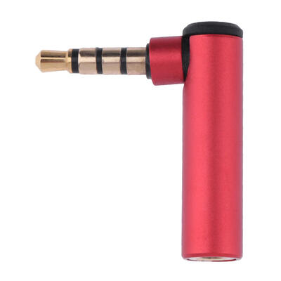 

35mm Male to Female 90 Degree Right Angled Adapter Audio Microphone Jack