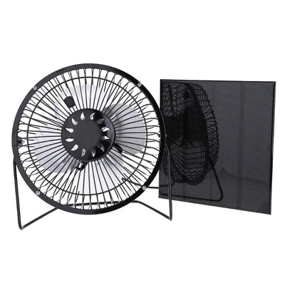 

45W 6V Solar Panel with 6 Inch USB Cooling Ventilation Fan for Home Office