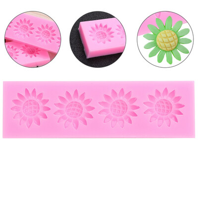 

Lovely Food-grade Sunflower Shaped Chocolate Fondant Candy Jello 3D Silicone Mold Soap Mould Cartoon Cake Tools Beauty