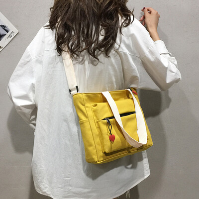 

Net red Sen shoulder bag handbag 2019 new fashion canvas bag summer small fresh wild ins Messenger bag