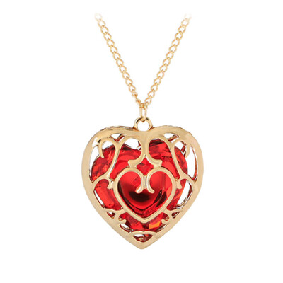 

Legend with The Same Paragraph Hollow Love Crystal Necklace Movie Around Jewelry