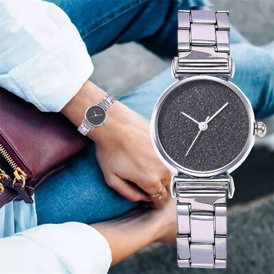 

RM Women Alloy Steel Belt Casual Watch Geneva Simple Steel Belt Watch