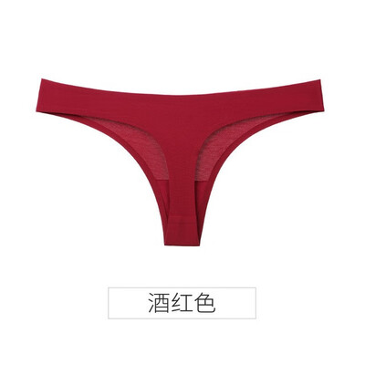 

Seamless cotton underwear&underpants with leopard print T-shaped pants free of freight