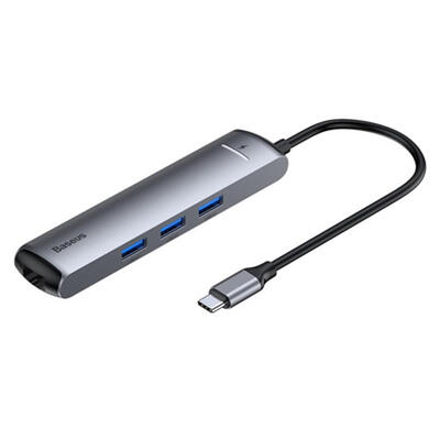 

Baseus 6 in 1 USB C Hub Type-C to HDMI USB 30 RJ45 PD Adapter for MacBook