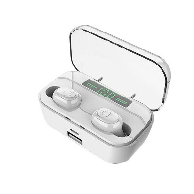 

Wireless Bluetooth 50 Headphones Mini Invisible Earphone In-ear Music Headset Charging Box Hands-free with Mic