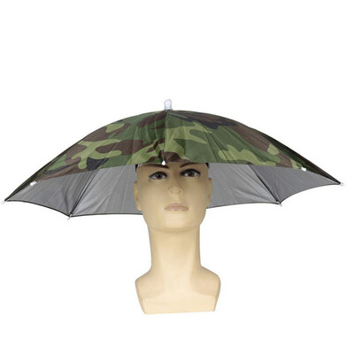 

〖Follure〗Outdoor Foldable Sun Umbrella Hat Golf Fishing Camping Headwear Cap Head Hat