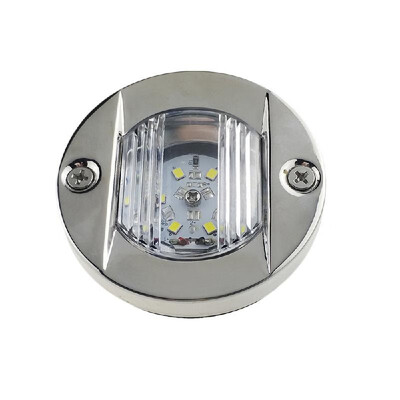 

LED Round Transom Light Navigation Light Stainless Steel Boat White Stern lamp for Yacht Boat