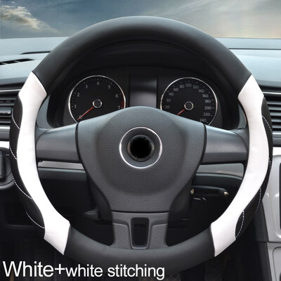 

Automotive Steering Wheel Cover orange white red multicolor fashionable non-slip comfortable Car interior protection accessory
