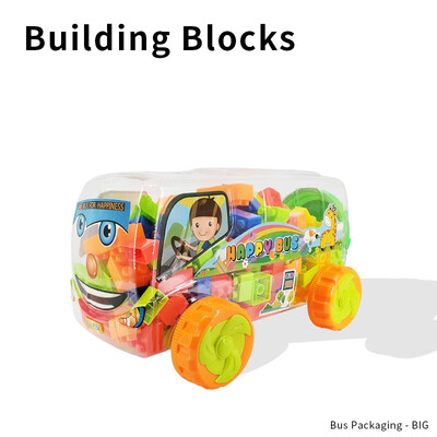 

BEAR BEAR BROTHER Bus Building Blocks for Kid Educational Toy Creative Bricks Gift DIY Toys US16332