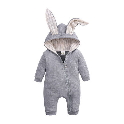 

Autumn Infant Baby Boy Girl Clothes Rabbit Ears Jumpsuit Overall Outfit 0-24M