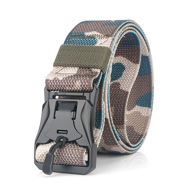 

New Nylon belt Camouflage Insert Buckle Mens belt Tactical belt Fast Multifunction Military training belts Fabric belt 125cm