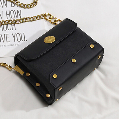 

Summer bag women 2019 new western style chain small square bag fashion Joker frosted shoulder Messenger bag