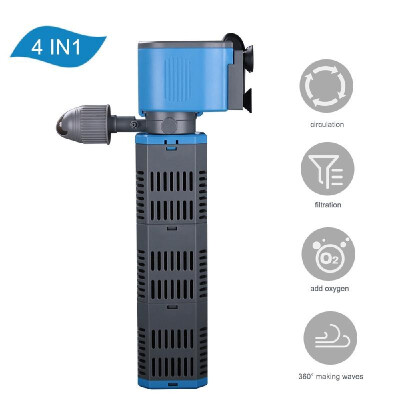 

42W 4-in-1 Aquarium Filter Aquarium Water Pump Filter Aquarium Air Pump Fish Tank Pump Wave Maker