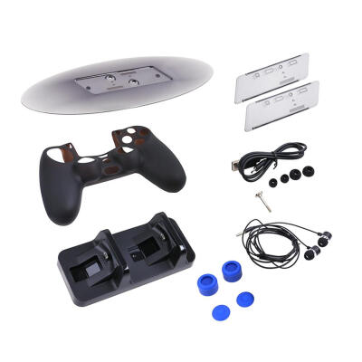 

Dual Slot Charger Earphone Cover Kit for Sony PS4SlimPro Controller