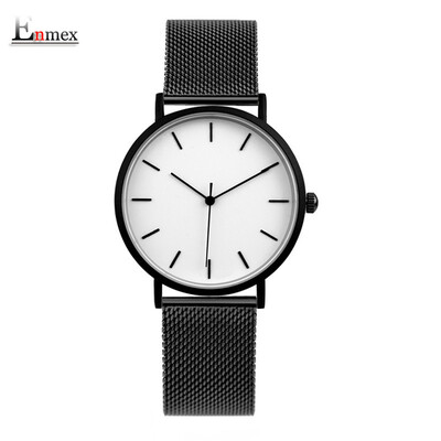 

Enmex simple design elegant temperament watch stereoscopic simple lady temperament watch during the translation of holiday gifts