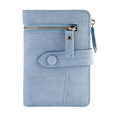 

Wallet Women Simple Retro Zipper Short Wallet Coin Purse Women Card Holders Handbag Women Leather Wallet For Credit Cards