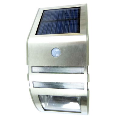 

Solar Powered PIR Motion Sensor LED Security Light Garden Wall Outdoor