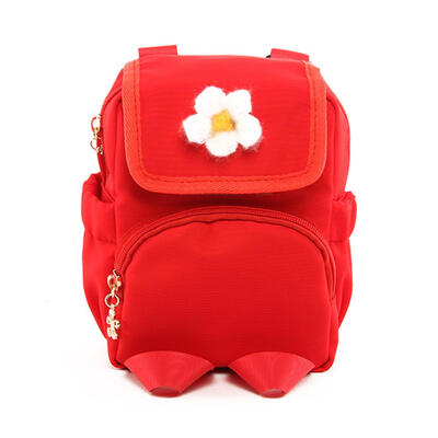 

Small Travel Backpacks Women Flower Decor Knapsack Canvas Shoulder Bags
