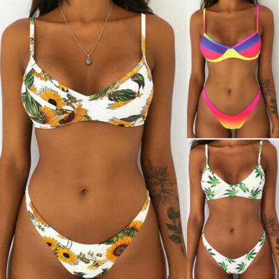 

Sexy Womens Padded Bikini Set Bandage Triangle Beach Swimwear Swimsuit Bathing