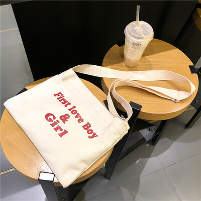

Tailored Women Fashion Canvas Letter Coin Purse Shoulder Messenger Casual Bags