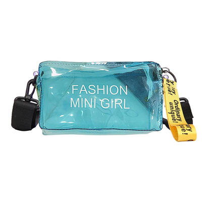 

Women Clear Transparent PVC Jelly Printed Handbags Crossbody Shoulder Bags