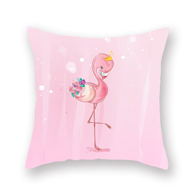 

4545Cm Flamingo Pillowcase Throw Pillow Case Cushion Covers Home Decor For Sofa Car Bedroom