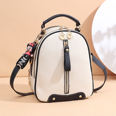 

Double shoulder bag female fashion oblique satchel woman single shoulder bag handbag Korean version 100 lap mini small backpack ti
