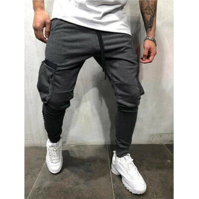 

SUNSIOM Men Sport Pants Long Trousers Tracksuit Fitness Workout Joggers Gym Sweatpants