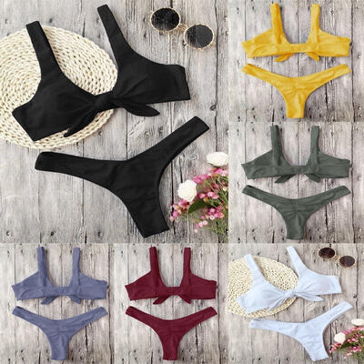 

Women Push-up Padded Bra Bandage Bikini Set Swimsuit Triangle Swimwear Bathing Hot