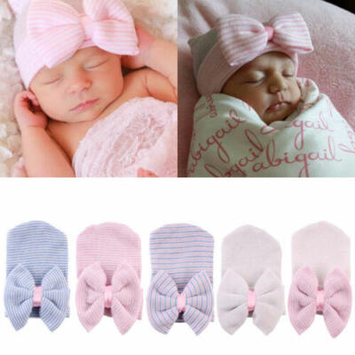 

Toddler Infant Kids Baby Boy Girl Hats Turban Cotton Beanie Hat Winter Warm Cap