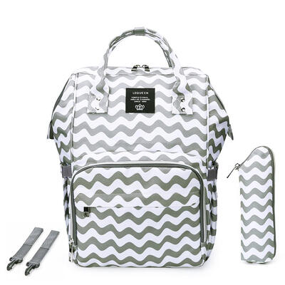 

Wave Maternity Waterproof Diaper Handbag USB Large Capacity Mummy Backpacks