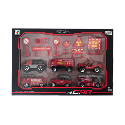 

Ktaxon Mini Rescue Fire Engine Emergency Truck Model Toy Set Vehicle Models with Accessories