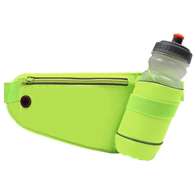 

Unisex Outdoor Sports Belt Waist Bag Water Bottle Holder Bag Reflect Light Waist Pouch Running Jogging Hiking Sports Waist Bag