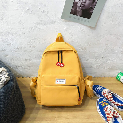 

Ancient feeling girl schoolbag female ins Korean version of high school students double shoulder bag campus simple Mori Department