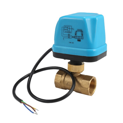 

12V Electric Motorized Thread Ball Valve Air-conditioning Water System Controller 2-way 3-wire