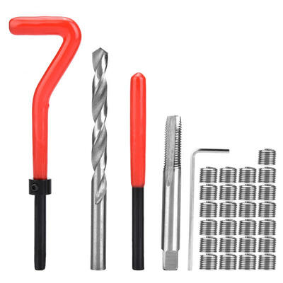 

Greensen M8 Screw Threaded Inserts Repair Tool Set Drill Tap Coiled Wire Insert Installation Kit